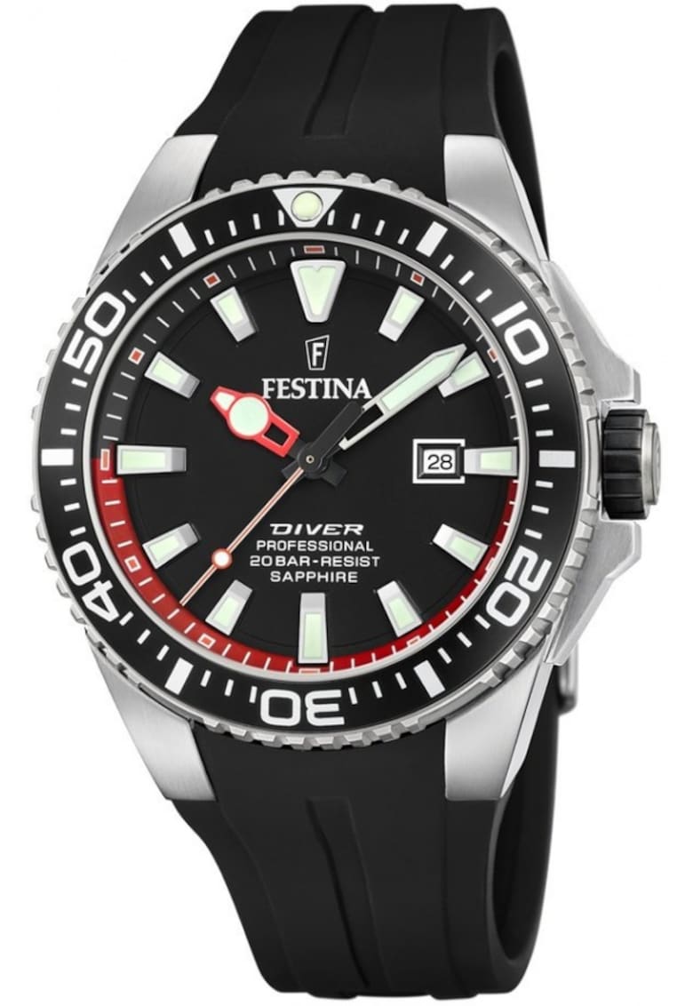 Ceas de barbati 20664/3 - negru - sport - pentru scufundari