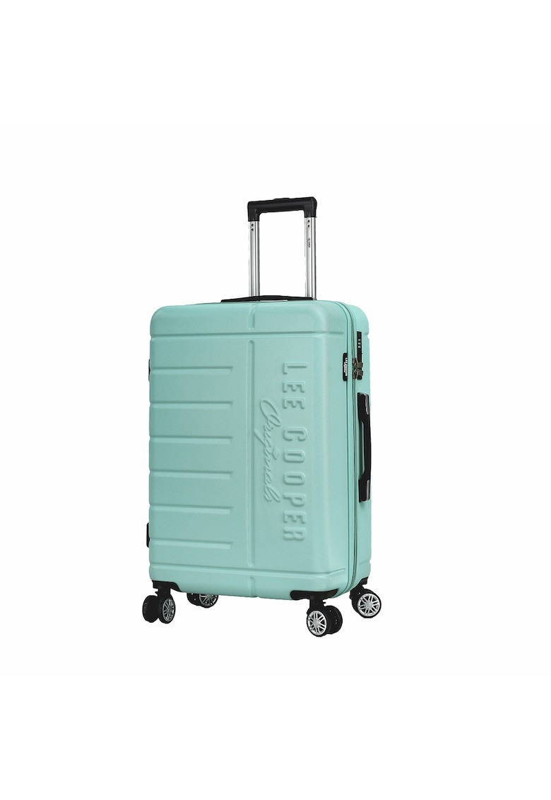 Troler mare Brighton - ABS - 4 roti duble - cifru - 77 cm - verde deschis