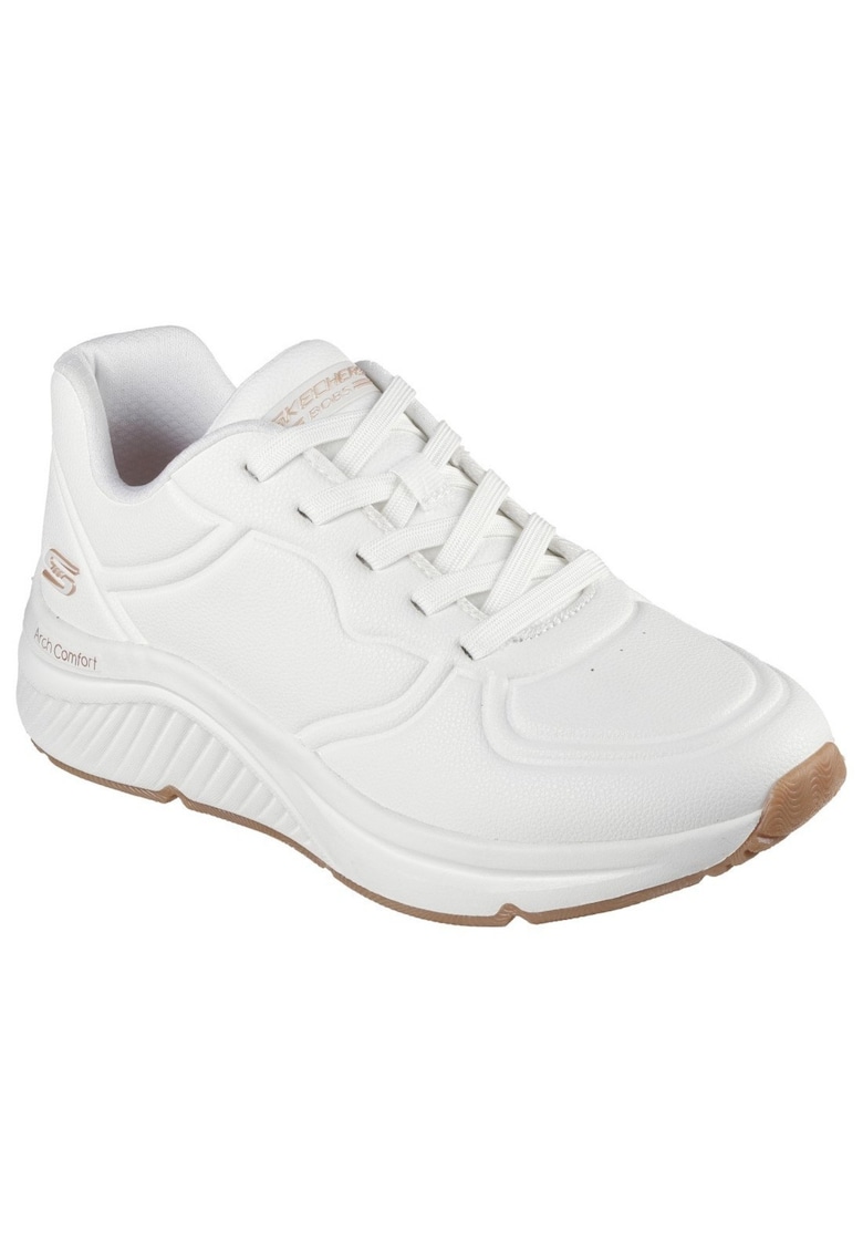 Skechers Bobs Arch Comfort B Sweet - A BIND Pantofi sport albi cu șireturi pentru femei 117560-WHT