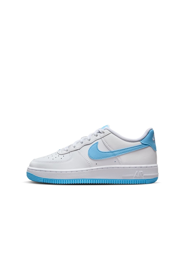 Pantofi sport copii Air Force 1 - piele naturala - alb