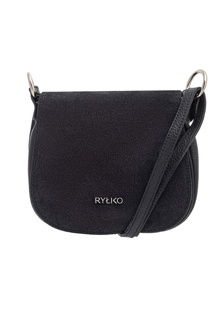 Geanta crossbody de piele cu logo Torebka