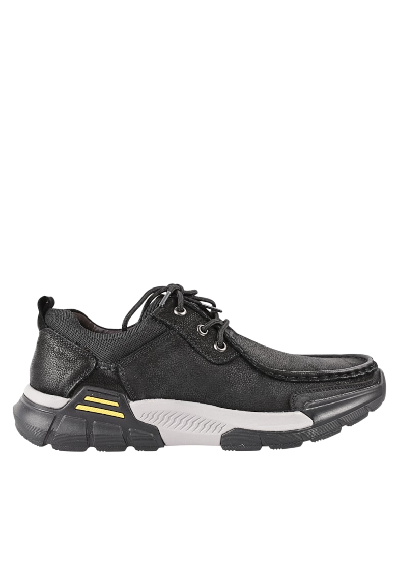 Pantofi sport - barbati - 23566 negru - piele naturala