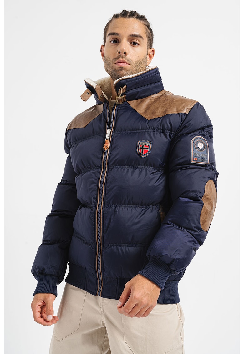 Geaca matlasata cu vatelina si aplicatii la nivelul coatelor Abramovitch