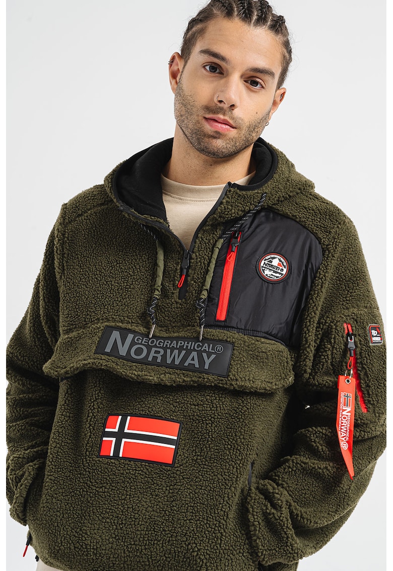 Hanorac din material teddy cu logo Terifique