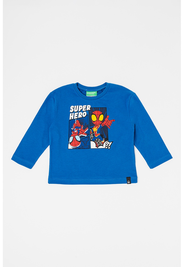 Bluza de bumbac cu imprimeu Spider-Man