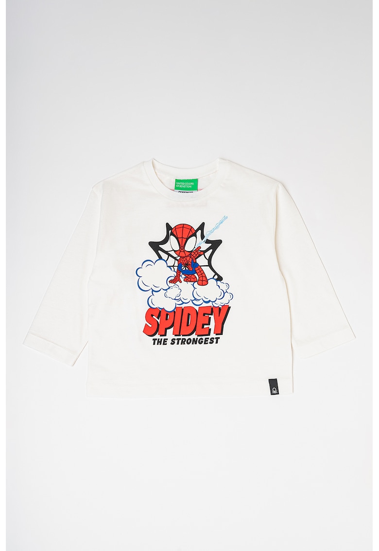 Bluza de bumbac cu imprimeu Spider-Man