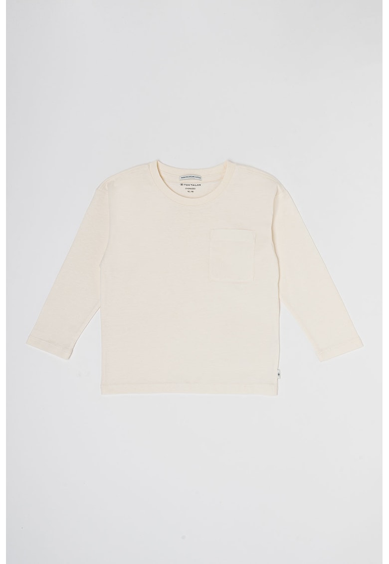 Bluza de bumbac cu maneci lungi