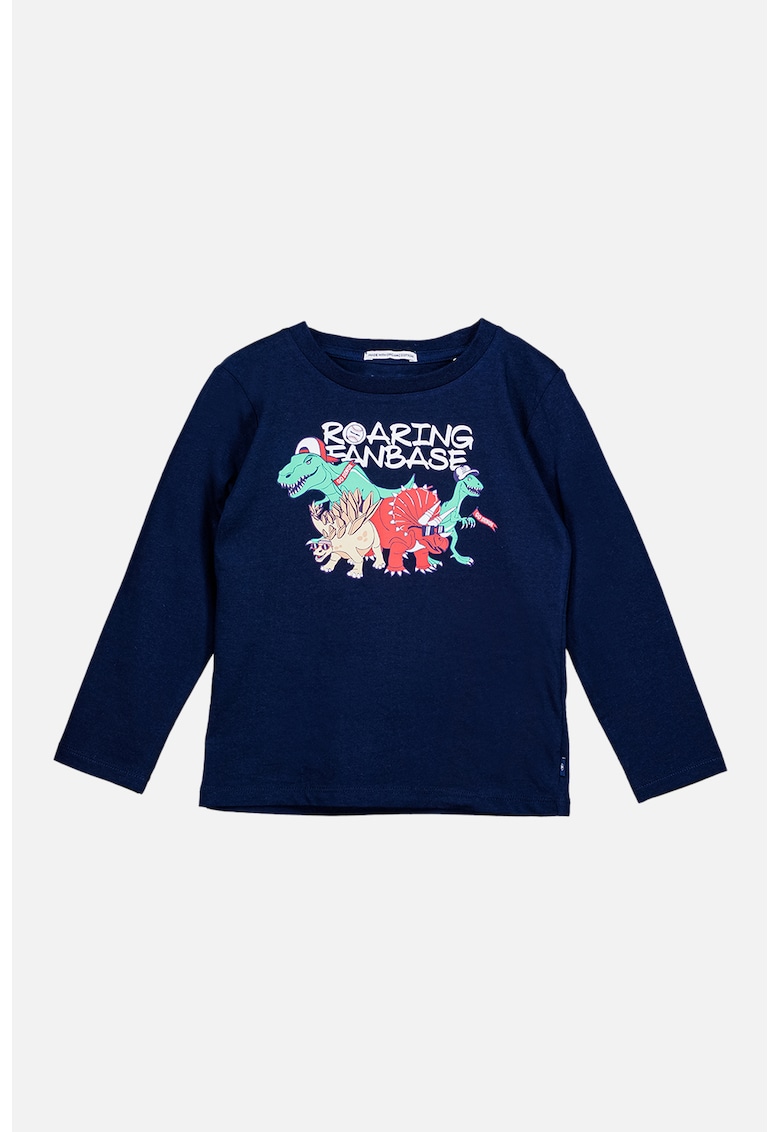 Bluza de bumbac cu imprimeu