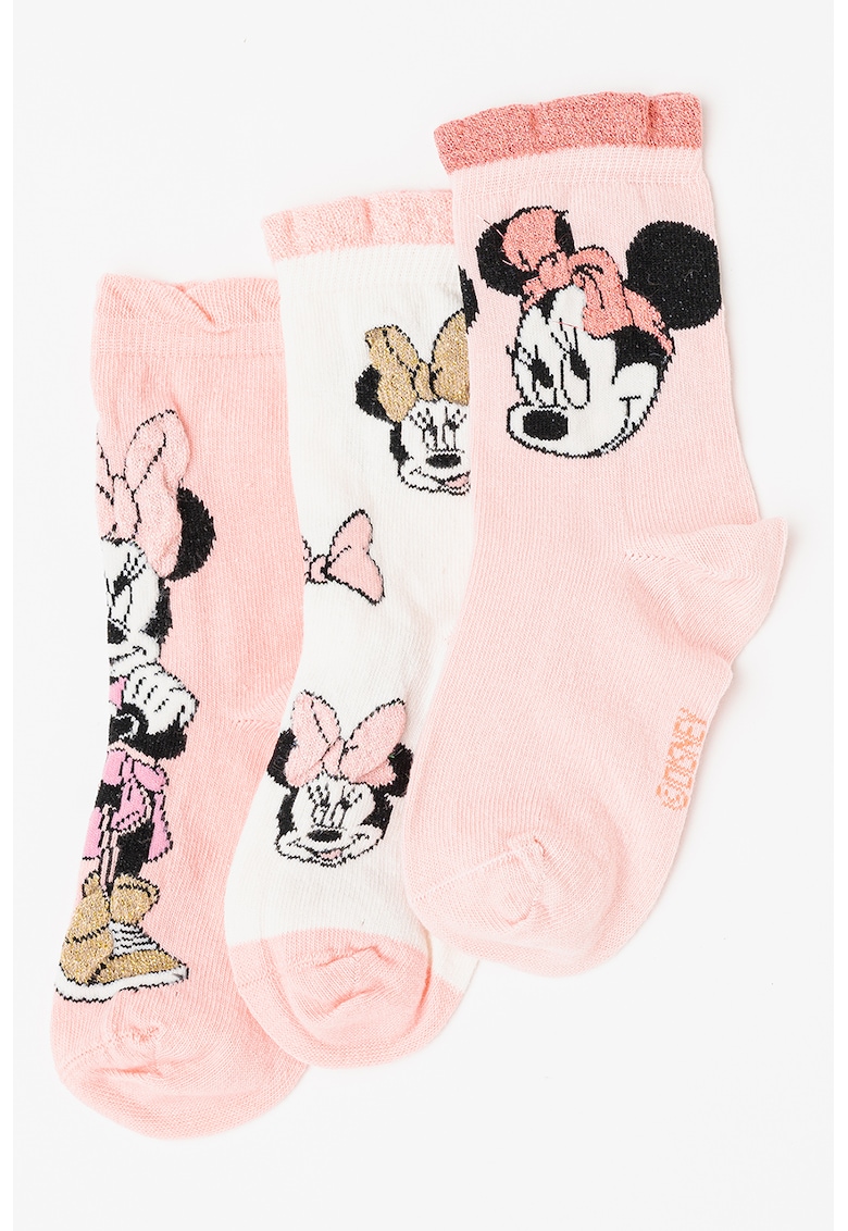 Set de sosete cu Minnie si Mickey Mouse - 3 perechi