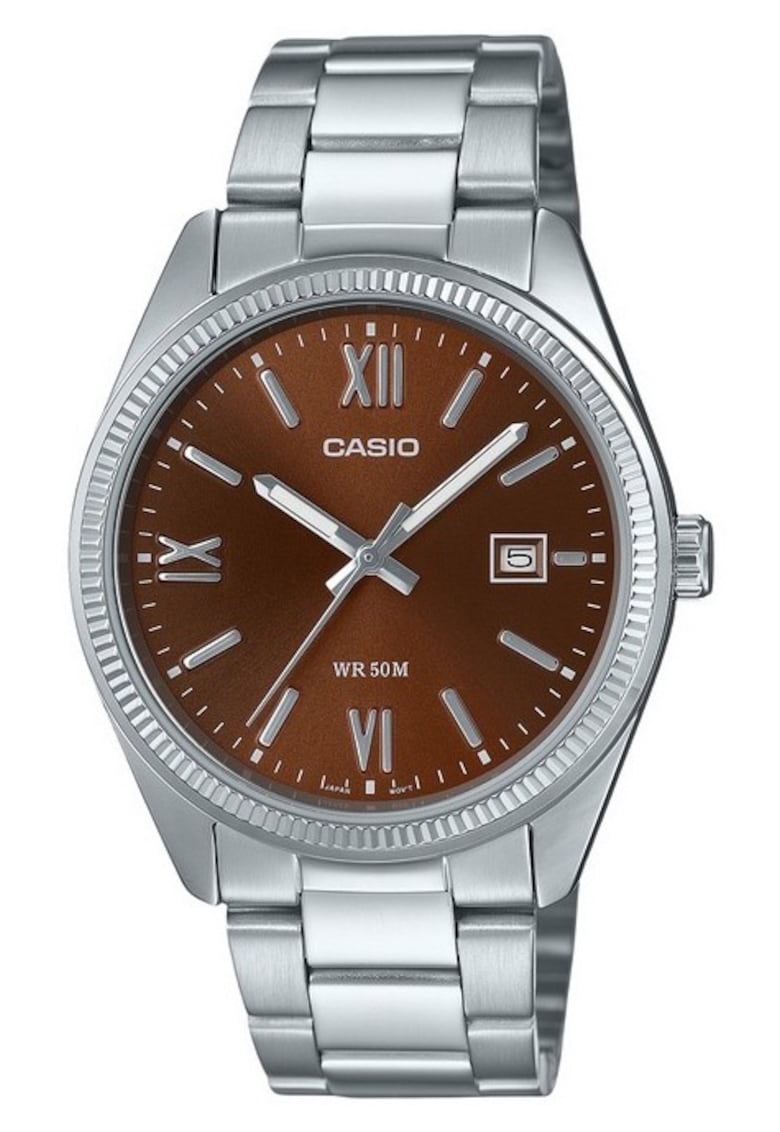 Ceas barbatesc Standard - afisaj analog - luminos - data - 50M rezistent la apa - cadran maro - 38.5x9.2mm
