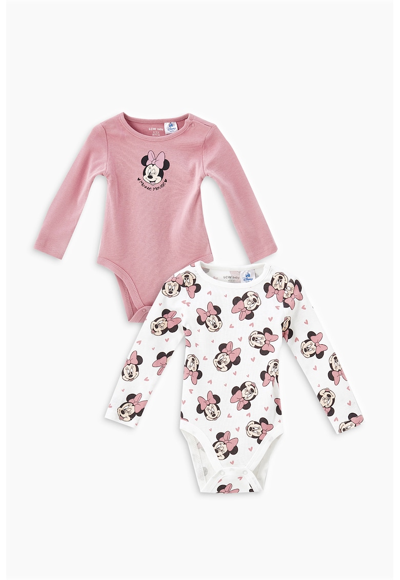 Set de body-uri cu imprimeu Minnie Mouse - 2 piese