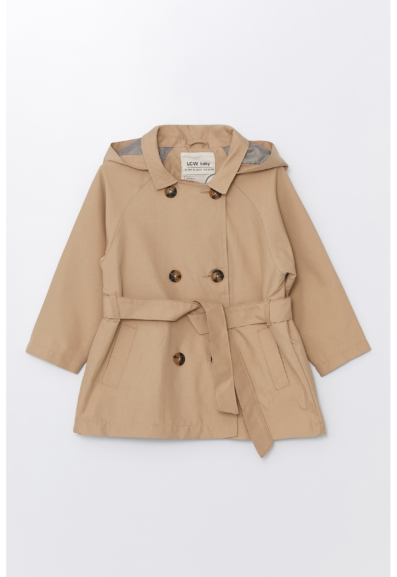 Trenci cu gluga si maneci raglan