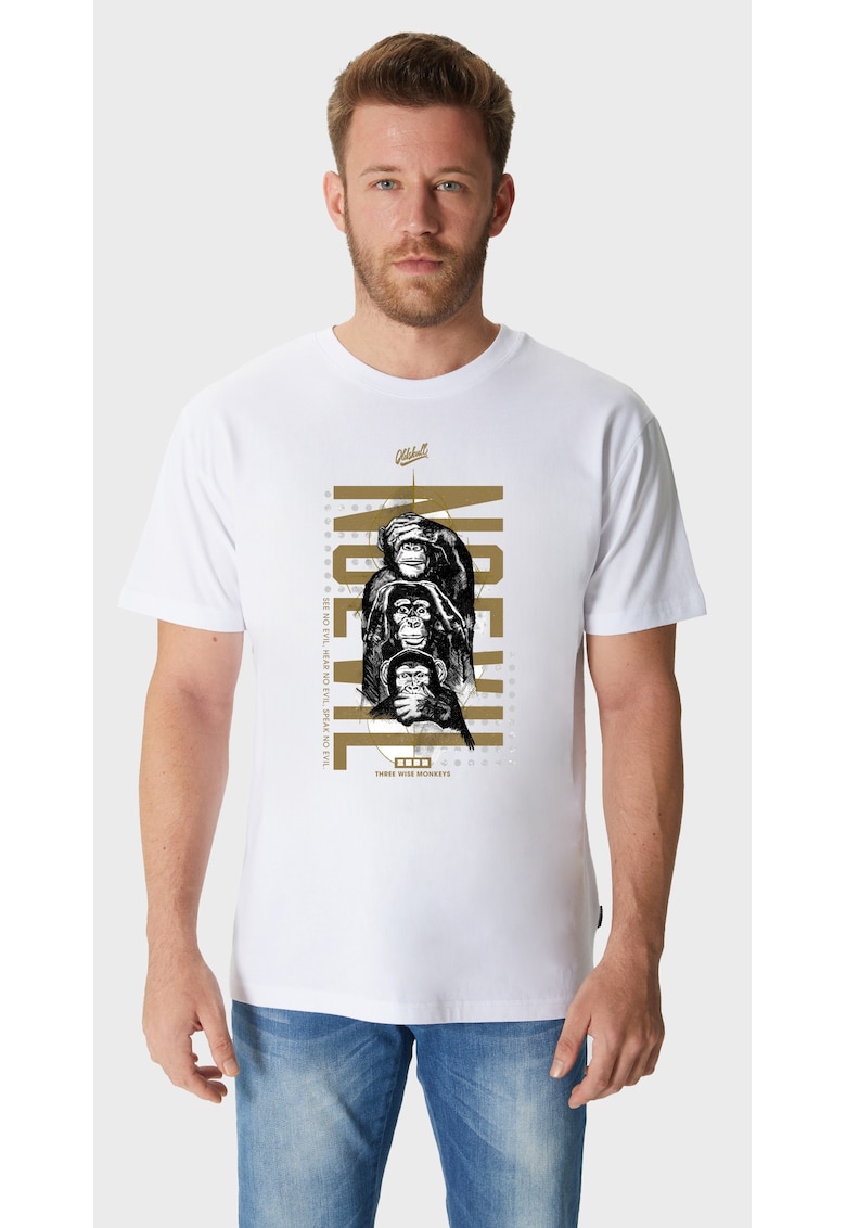 Tricou cu decolteu la baza gatului Chimp