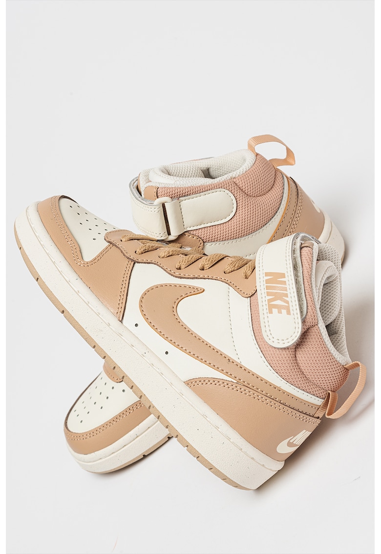 Pantofi sport mid-high cu insertii de piele Court Borough 2