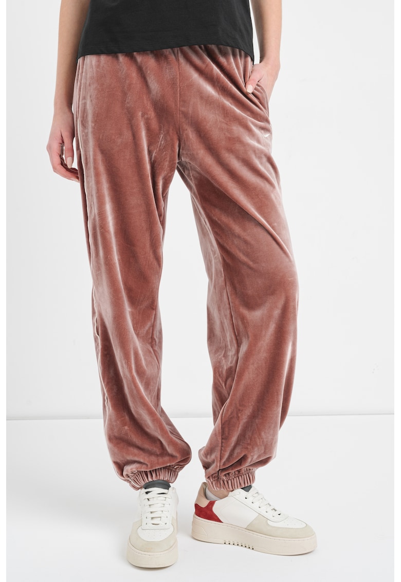 Pantaloni de trening lejeri din catifea