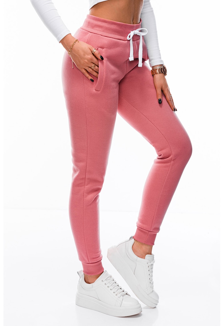 Pantaloni skinny de trening cu snur