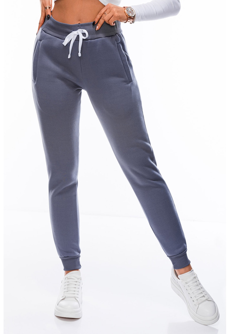 Pantaloni skinny de trening cu snur