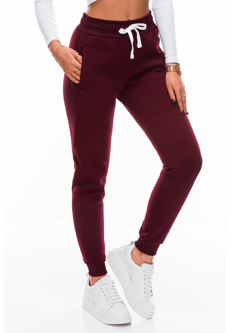 Pantaloni skinny de trening cu snur