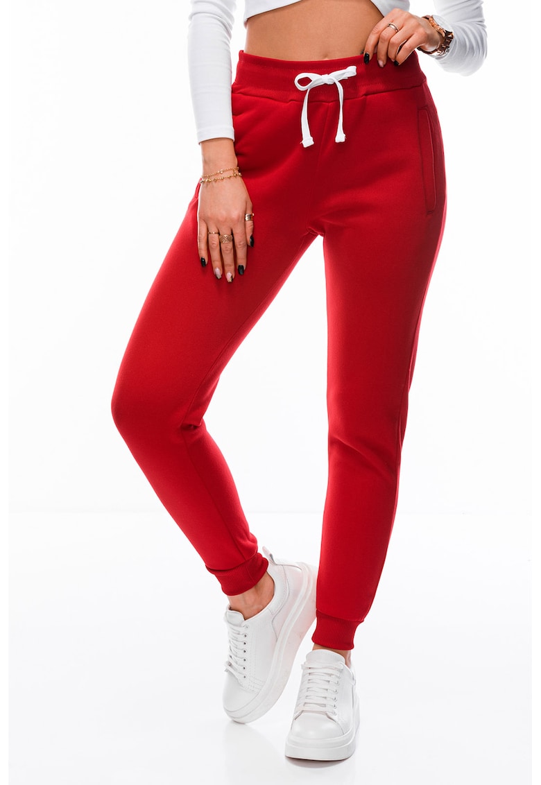 Pantaloni skinny de trening cu snur