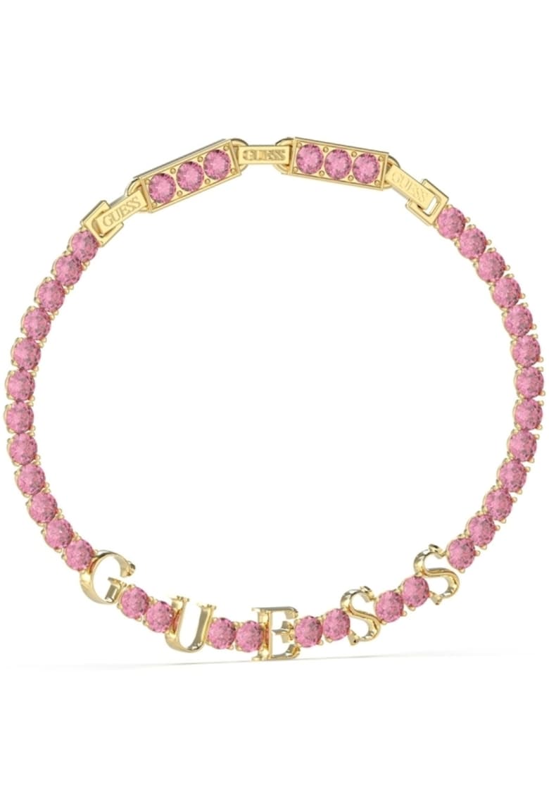 Bratara Arm Party tennis cu cristale Auriu - Auriu/Roz