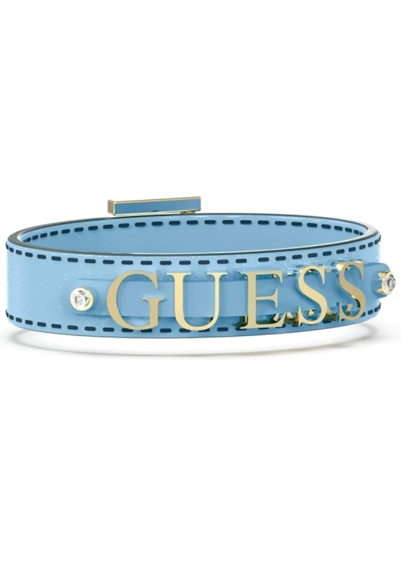 Bratara piele si cristale JUBB04227JWYGLBT-U - Auriu - Albastru