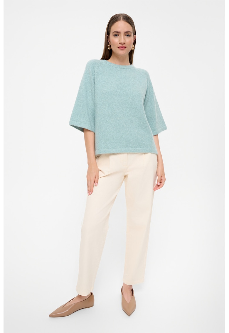 Pulover uni cu maneci medii