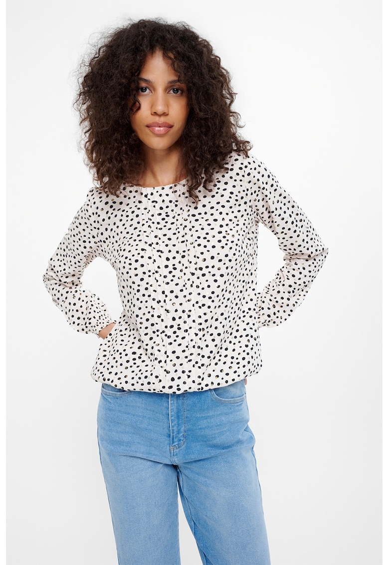 Bluza de viscoza cu imprimeu