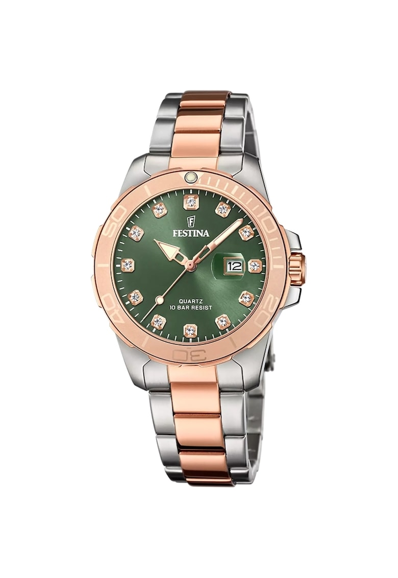 Ceas dama Quartz Argintiu - Rose gold - Auriu rose/Argintiu