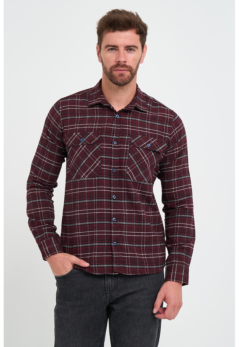 Camasa cu model si maneci lungi