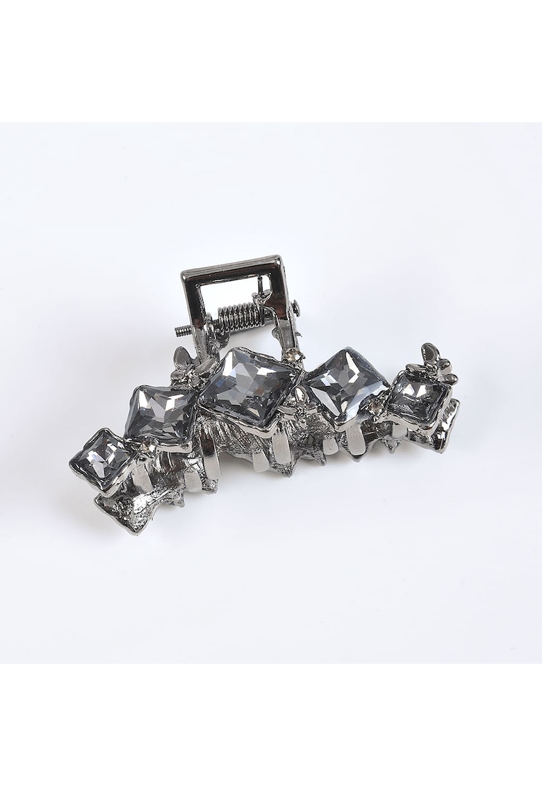 Cleste de par cu pietre acrilice gri 5 cm