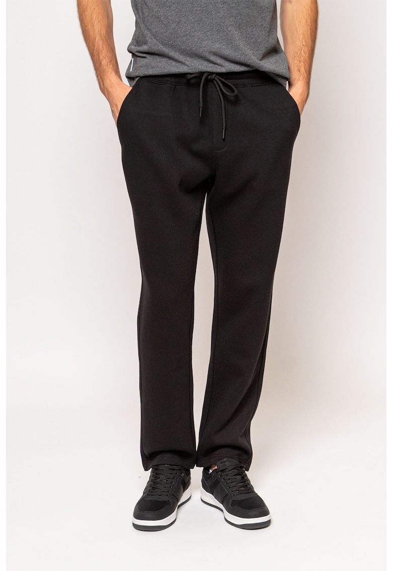 Pantaloni regular fit din amestec de bumbac