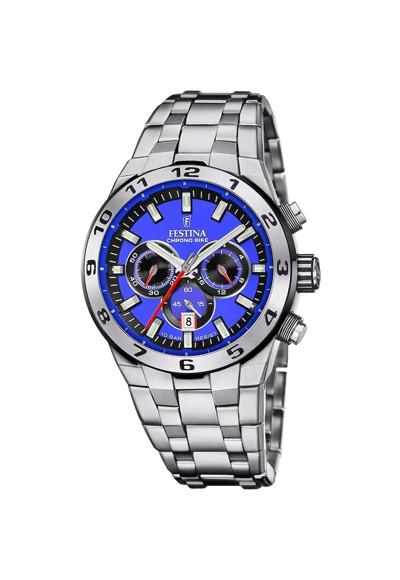 Ceas barbatesc F20670/3 Quartz Argintiu