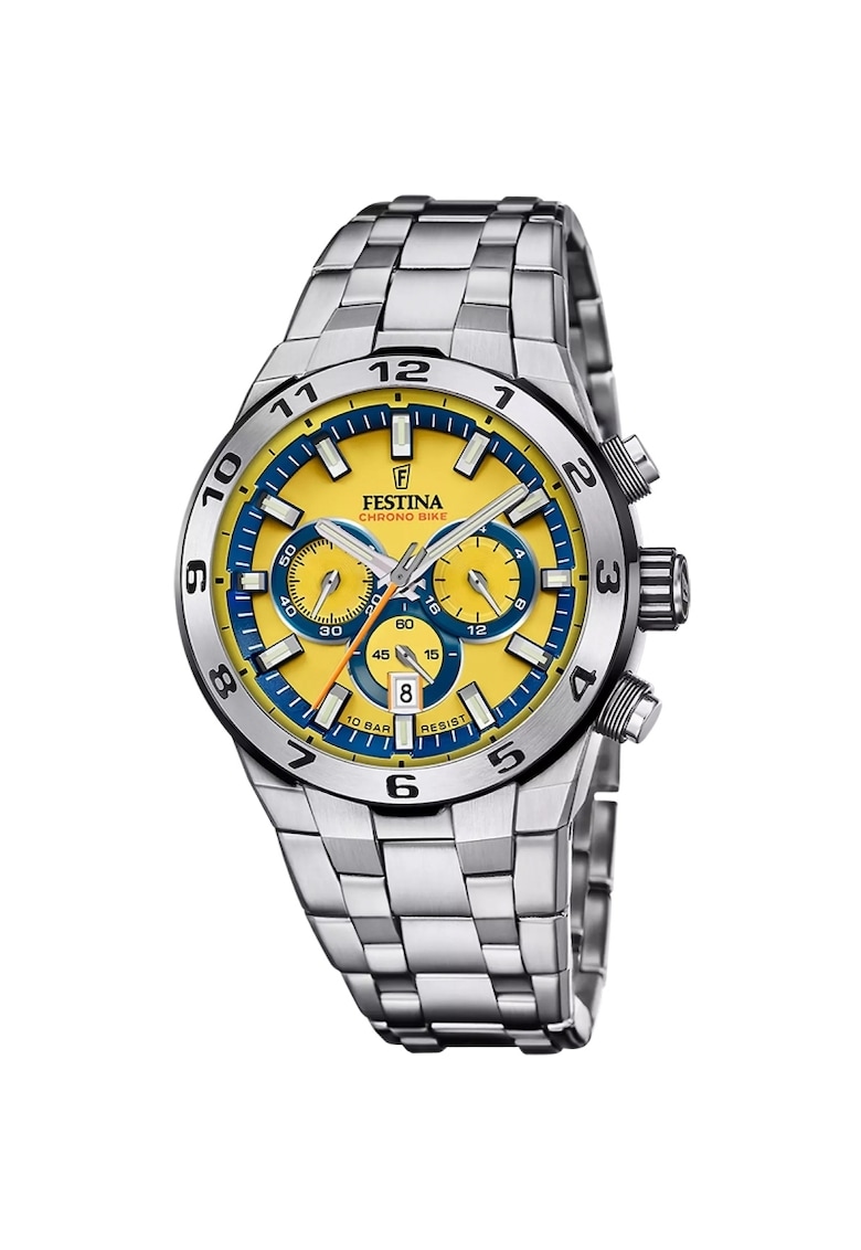 Ceas barbatesc F20670/4 Quartz Argintiu