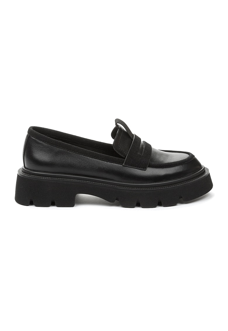 Pantofi loafer cu varf rotund