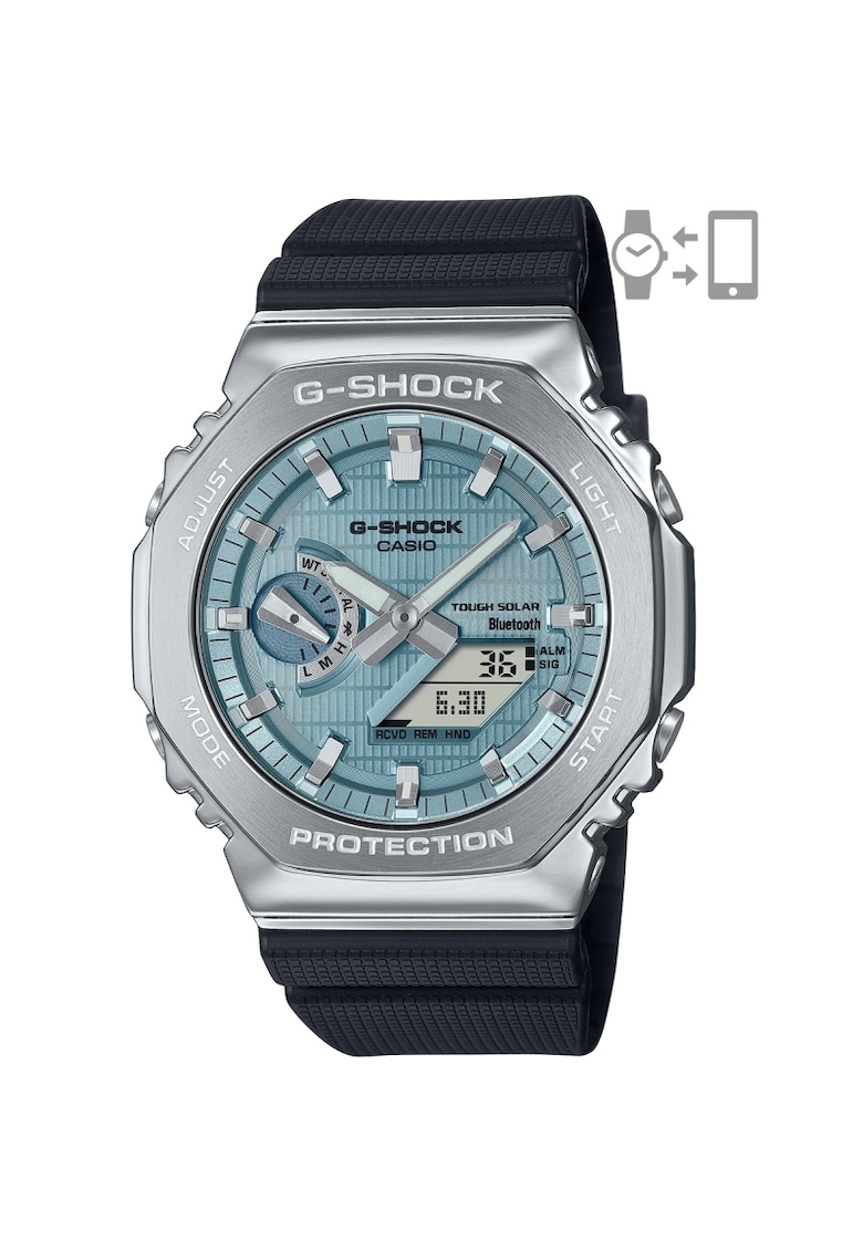Ceas barbatesc GBM-2100A-1A2ER Quartz Argintiu