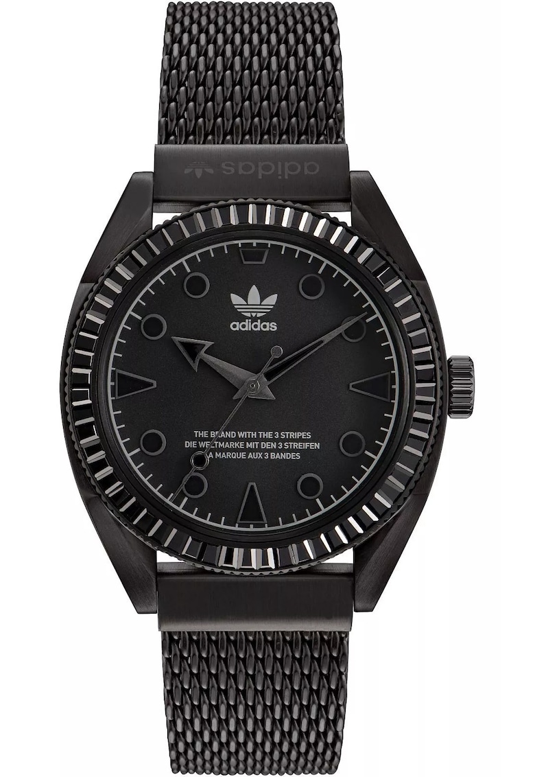 Ceas barbatesc - inox - 42 mm - rezistent la apa 10 ATM - negru