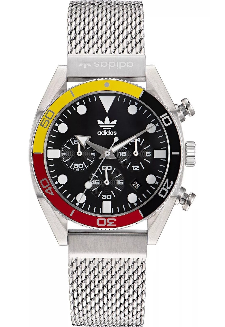 Ceas barbatesc - inox - 43x12.25 mm - argintiu