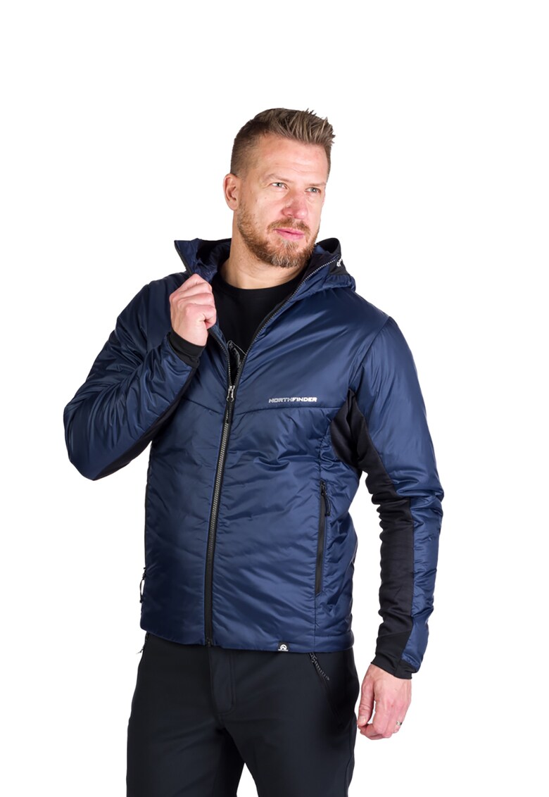 Jacheta cu Primaloft® pentru trekking Ferdinando - Negru/Bleumarin