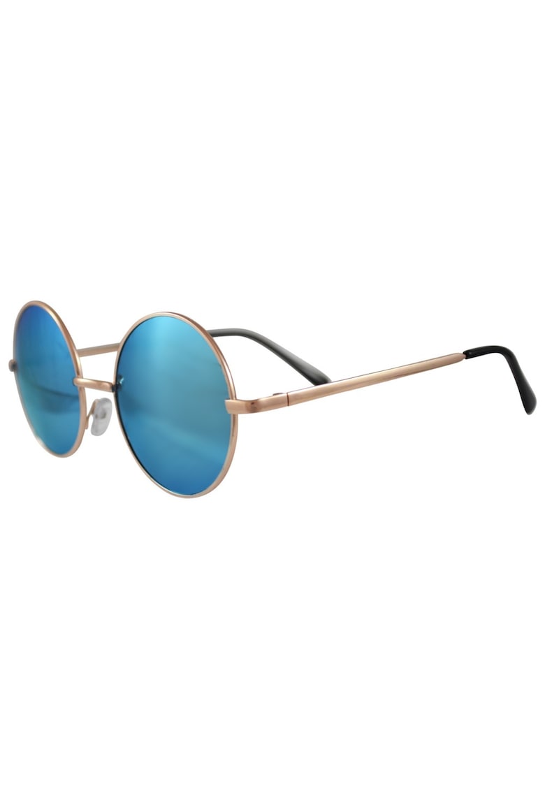 888124181-Ochelari de soare Rotunzi Retro John Lennon Albastru cu Auriu