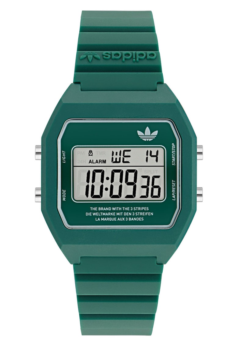 Ceas barbatesc Digital Two - verde - curea din rasina - rezistenta la apa 5 ATM Ceas barbatesc Digital Two - verde - curea din rasina - rezistenta la apa 5 ATM