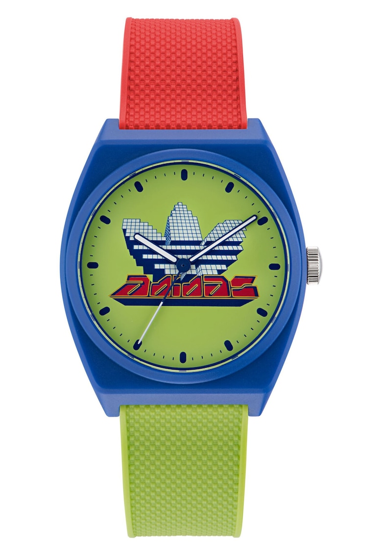 Ceas barbatesc PROJECT TWO GRFX - curea multicolora din rasina - mecanism quartz - rezistenta la apa 5 ATM