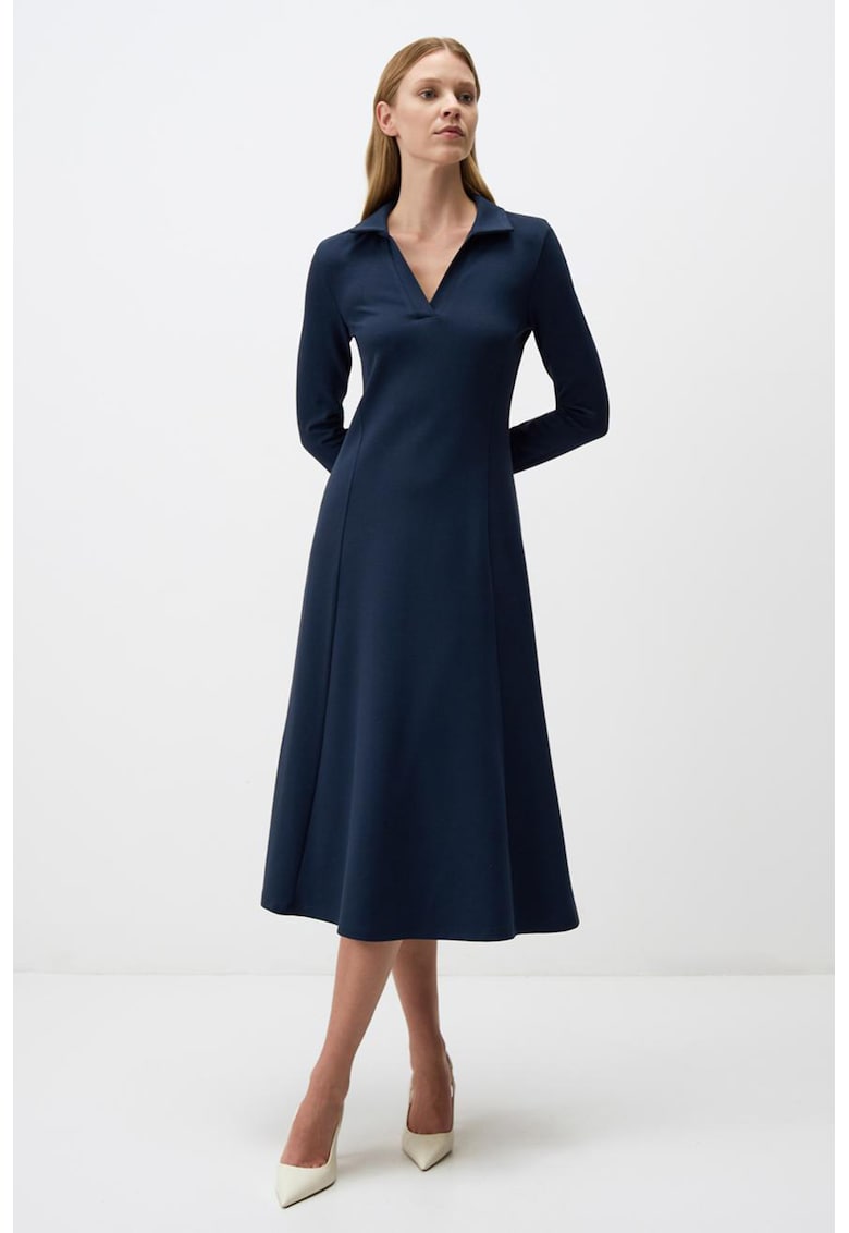 Rochie midi evazata - Bleumarin