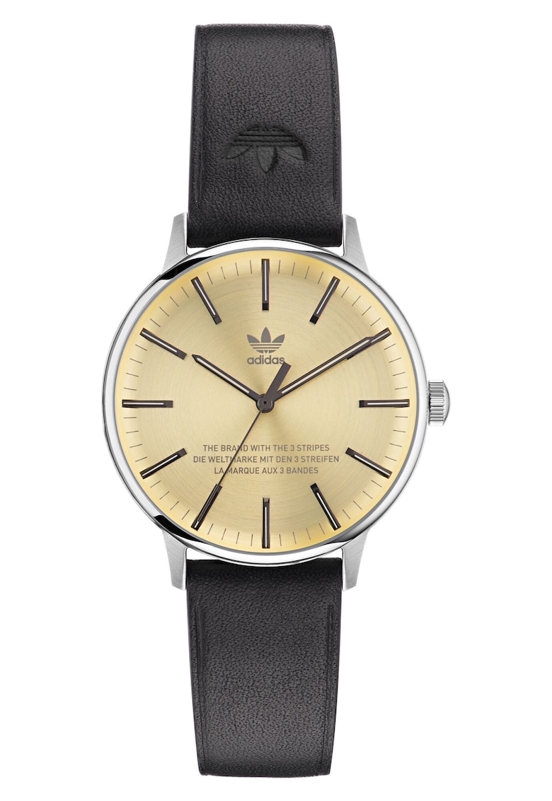 Ceas barbatesc CODE ONE - curea silicon neagra - carcasa inox - mecanism quartz - rezistenta la apa 5 ATM