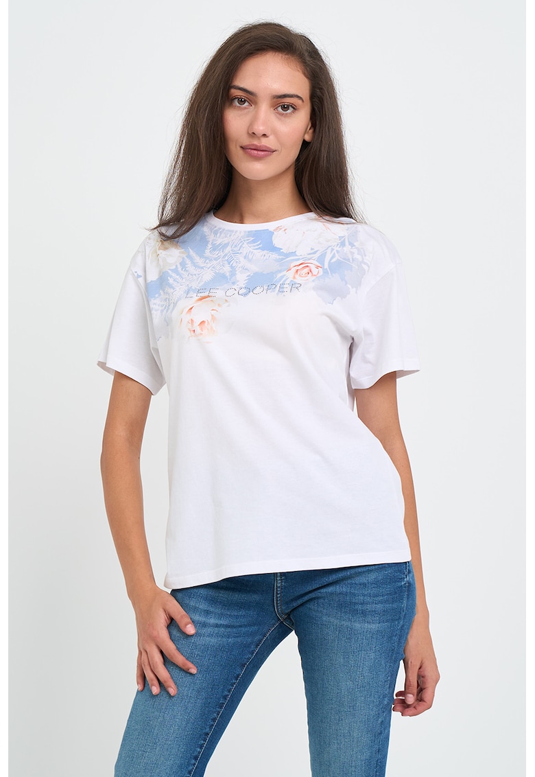 Tricou de bumbac cu model grafic