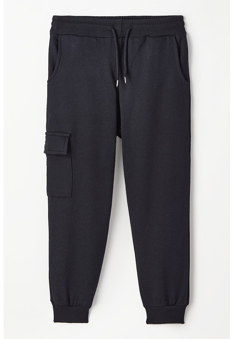 Pantaloni de trening cargo cu model uni