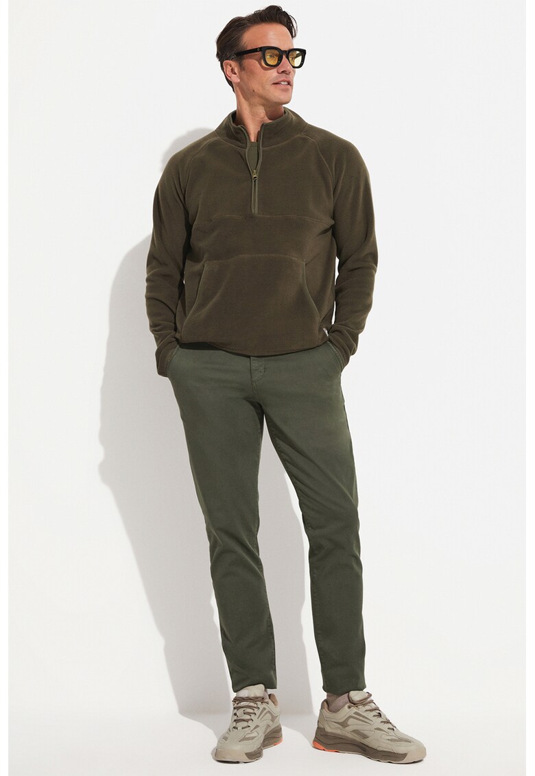 Bluza de trening din material fleece cu buzunare kangaroo