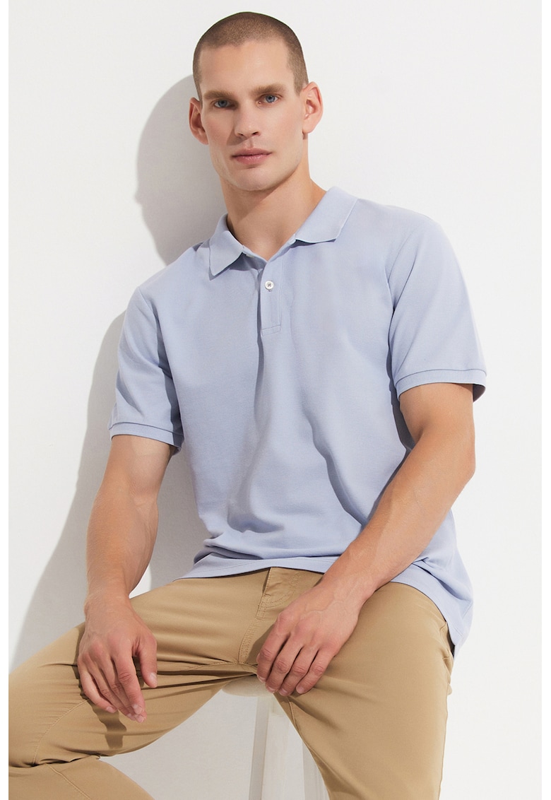 Tricou polo cu model uni