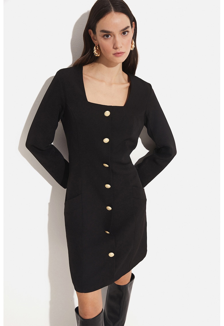 Rochie mini cu decolteu patrat