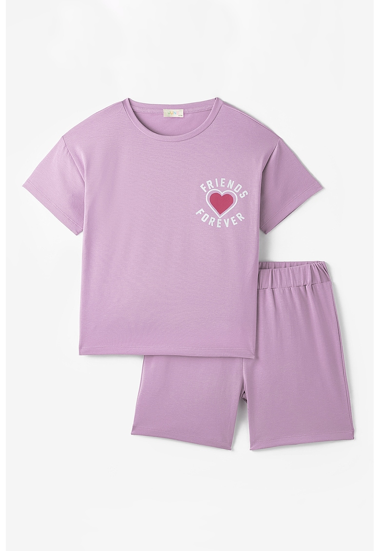 Set de tricou si pantaloni scurti din bumbac - 2 piese
