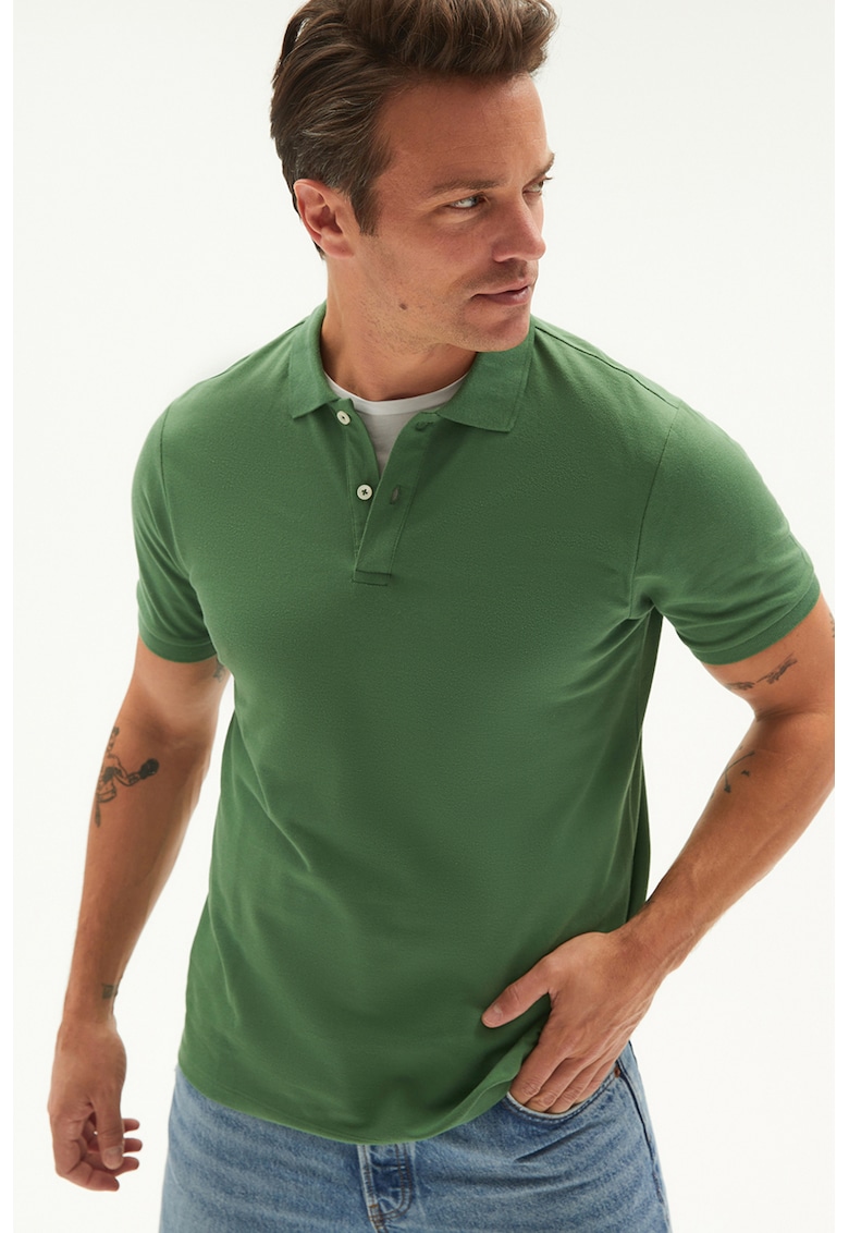 Tricou polo cu model uni